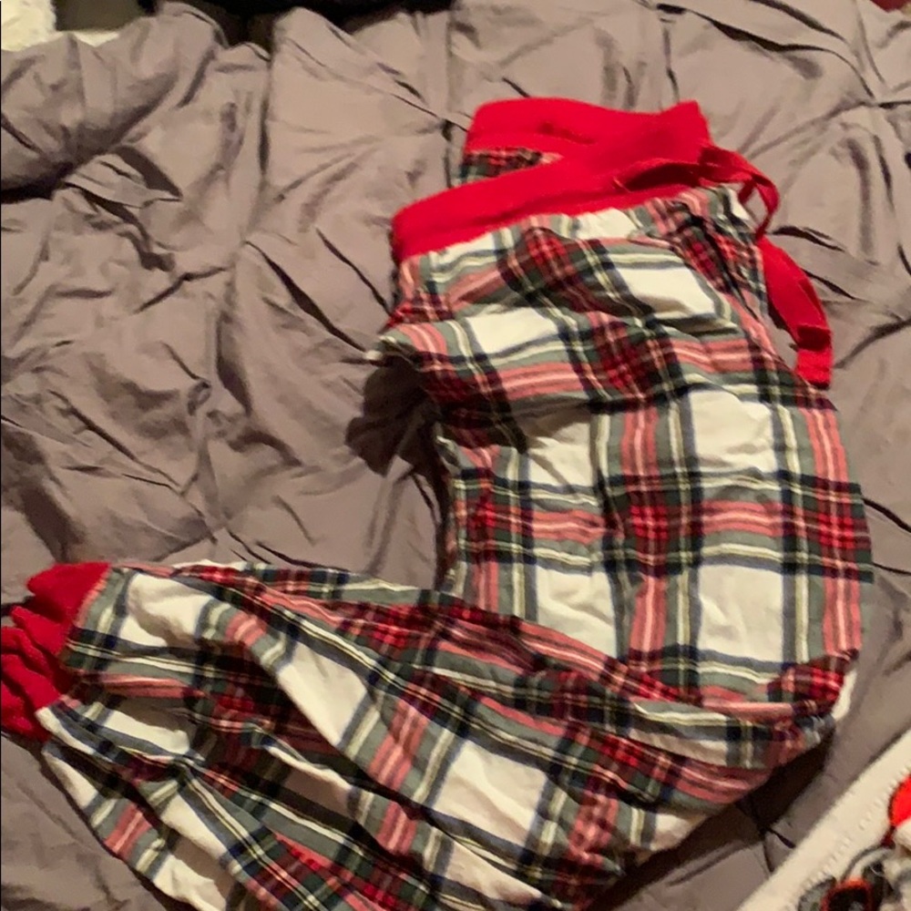 Plaid Red and Green Pajama Pants